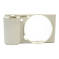 652F Textured Grip Silicone Cover ZVE10 Camera Heat Resistant Bottom Zpaxo White CN