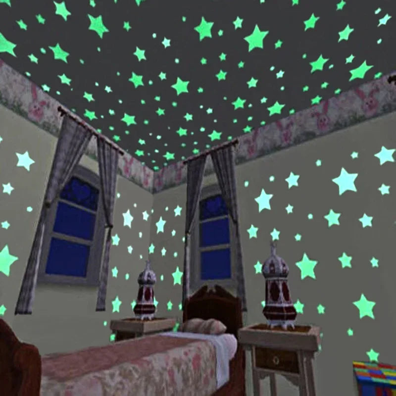 Bag Glow Dark Toys Luminous Star Stickers House Bedroom Decor