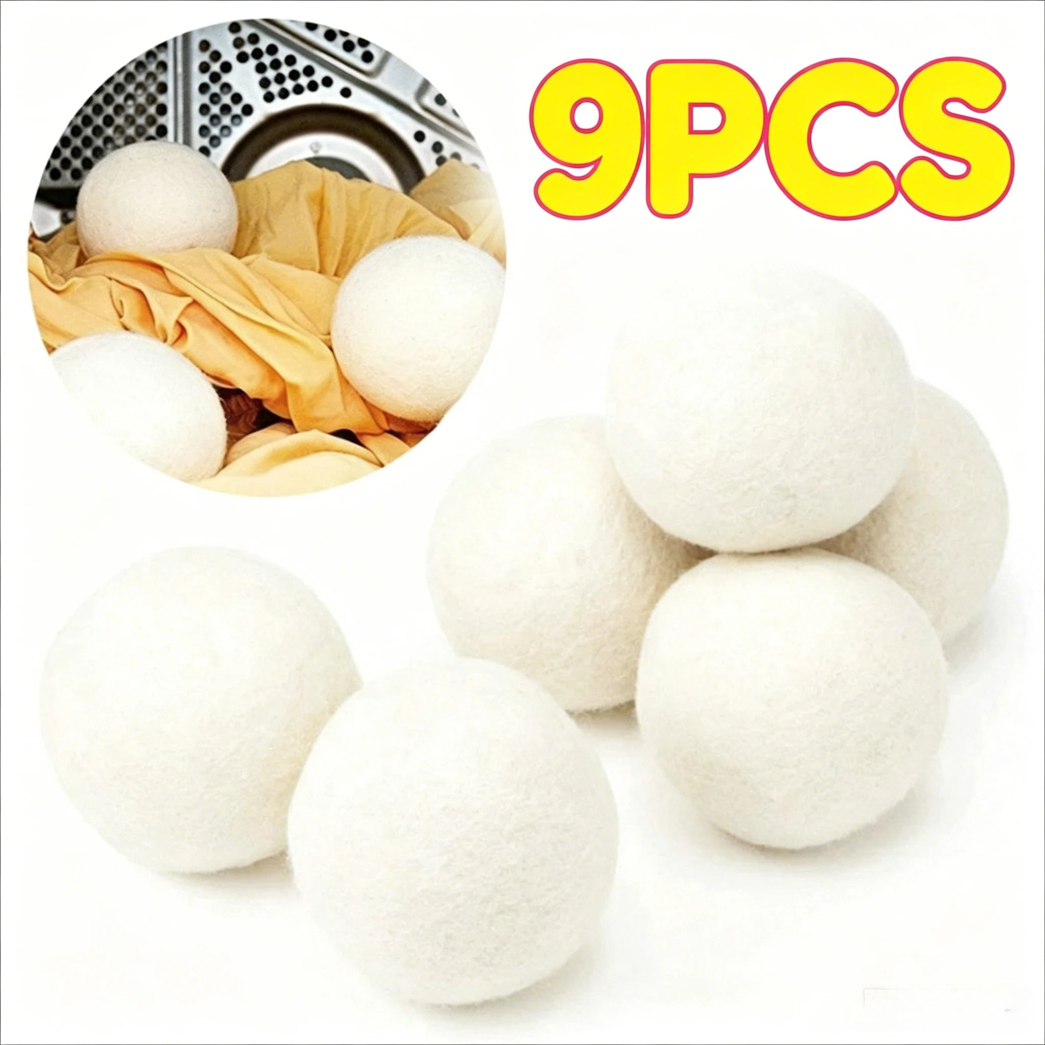 Household tumble dryer balls ball for the washing machine laundry balls Softener Laundry Accessories Eco Softener Alternative Zpaxo 9pcs