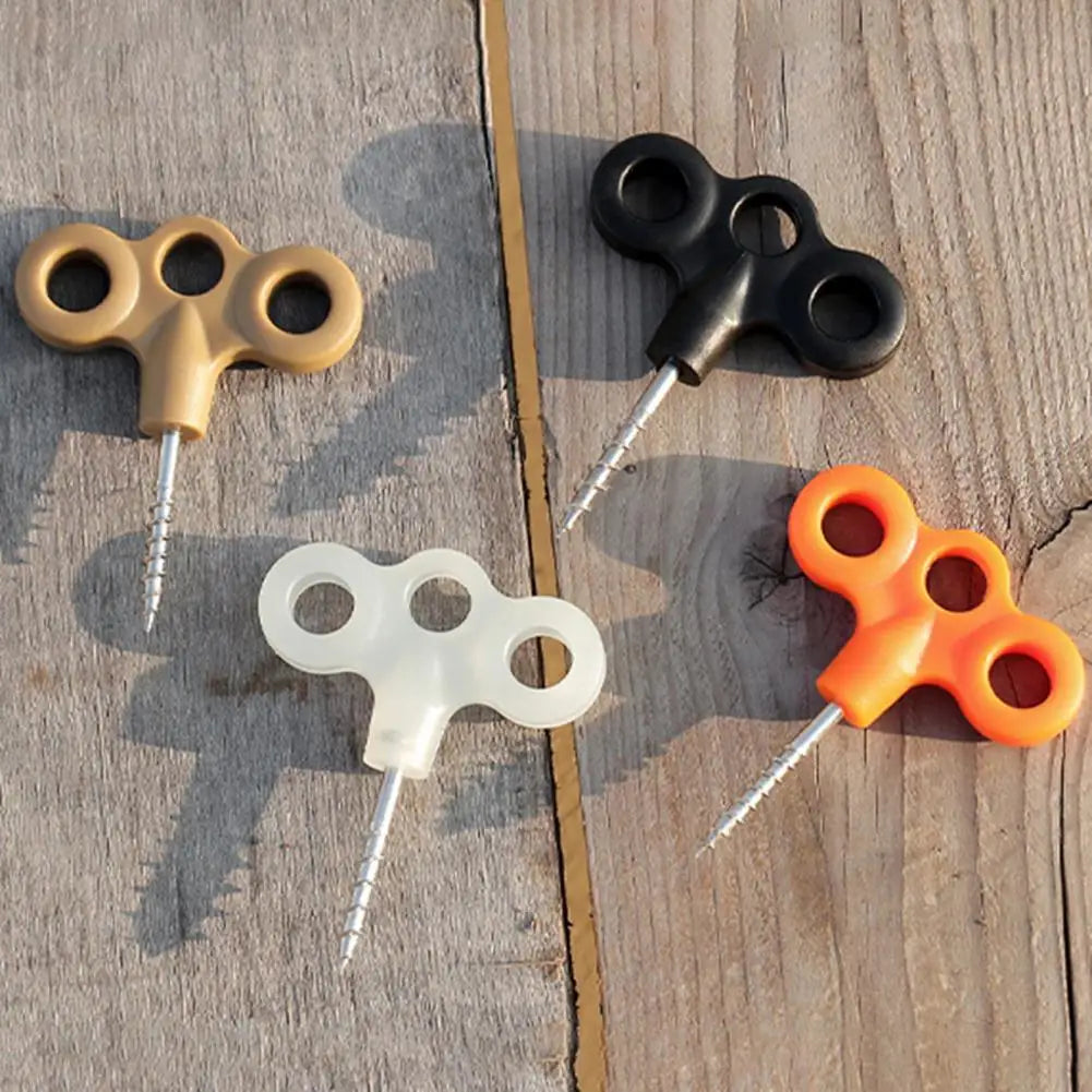 Multi-rope Fixing Ground Nails Stainless Steel Anchors Camping Hiking