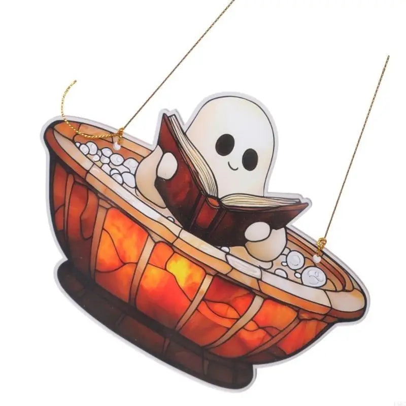 Bright Painted Halloween Window Display Fall Festival Decors Home
