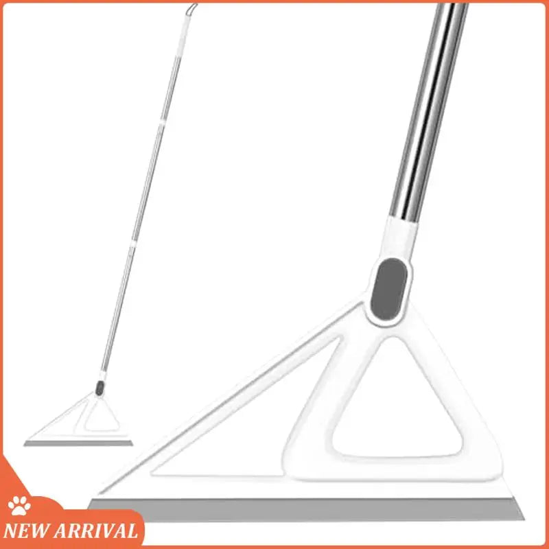 Silicone Squeegee Broom – Multifunction Floor & Window Cleaner Squeegee Broom Zpaxo White Gray