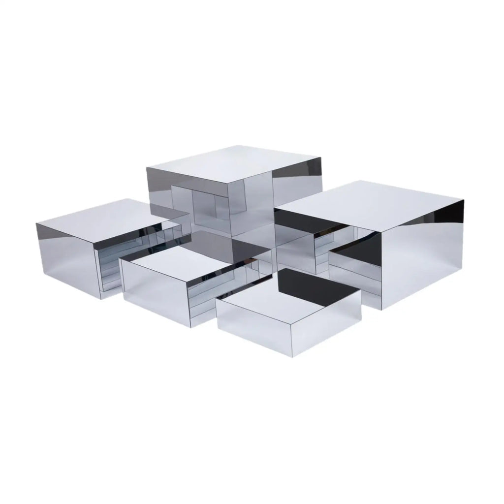 Buffet Risers Decorative Parties Bakery Versatile Mirror Acrylic Cake Zpaxo 5pcs