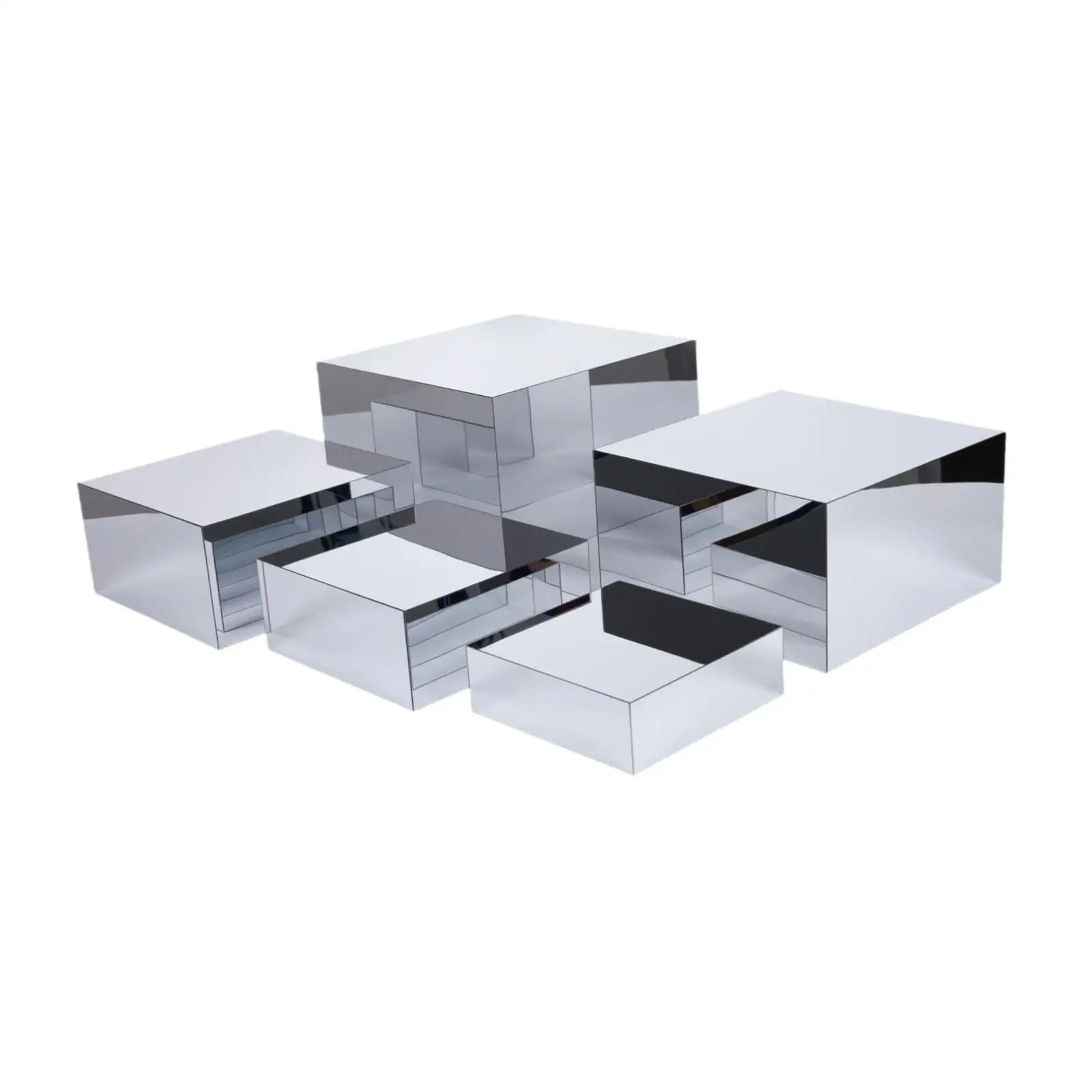 Buffet Risers Decorative Parties Bakery Versatile Mirror Acrylic Cake Zpaxo 5pcs
