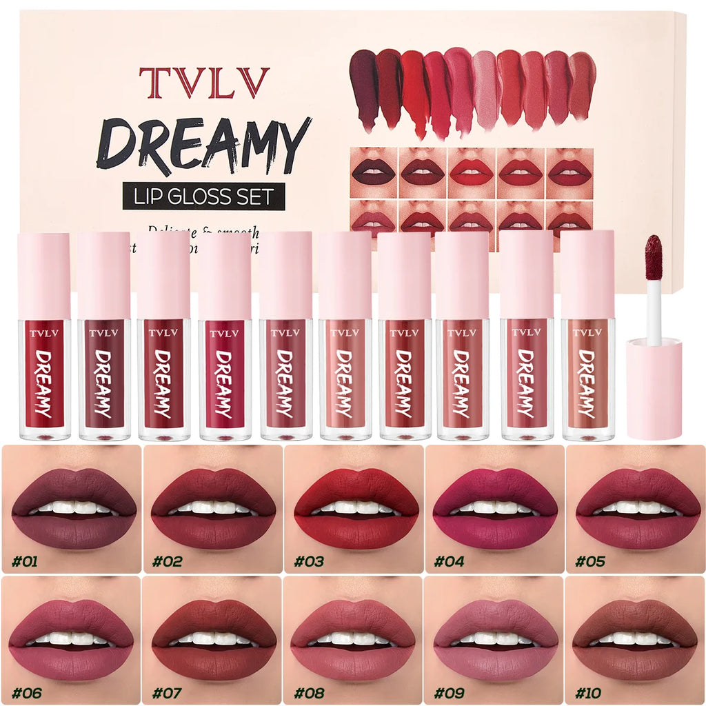 Matte Lip Gloss Long-lasting Waterproof Lightweight Natural Makeup