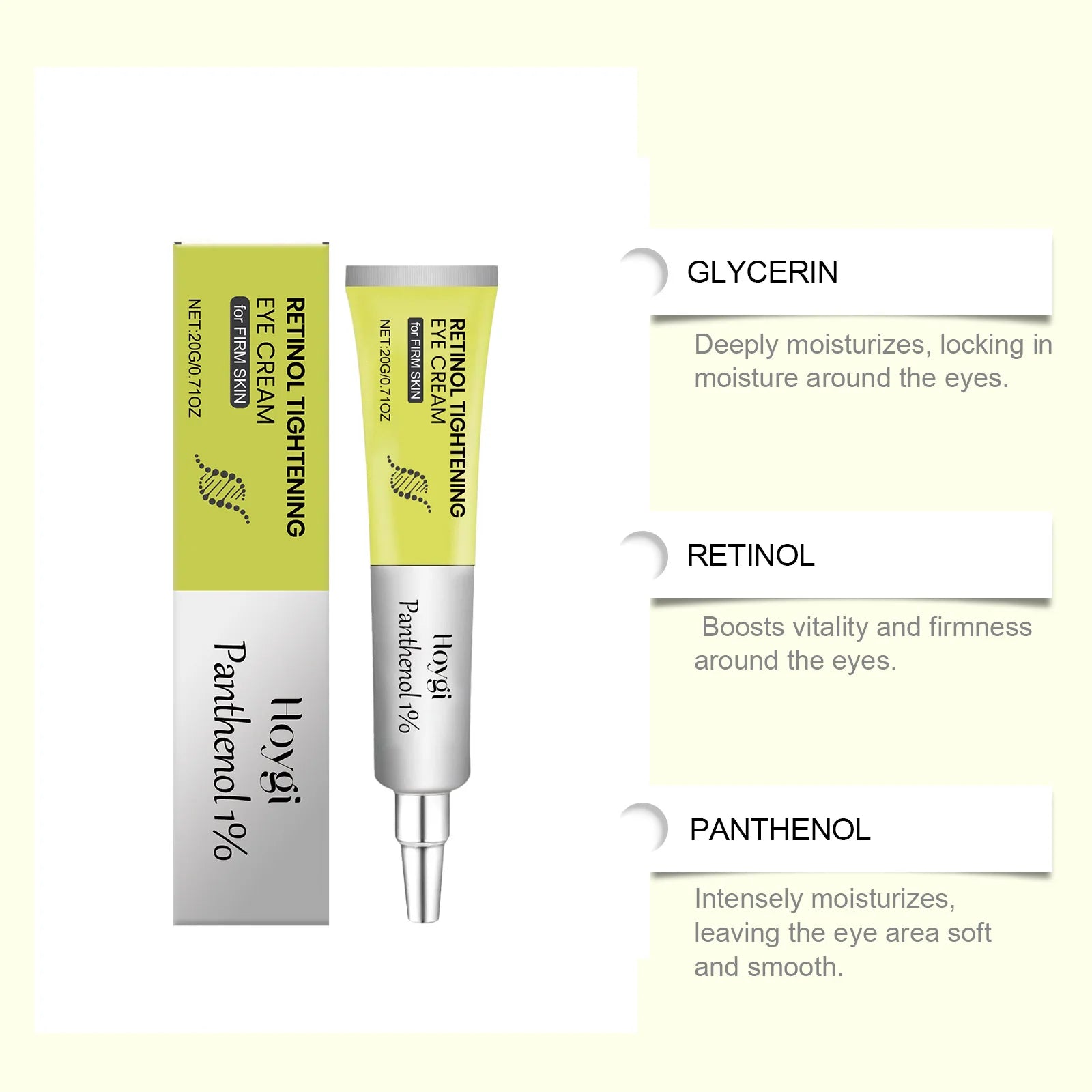 Eye Cream Care Firming Anti-Wrinkle Retinol Under Eye Lightening Dark Circles Eye Bags Removal Anti Puffiness Anti-Aging Zpaxo