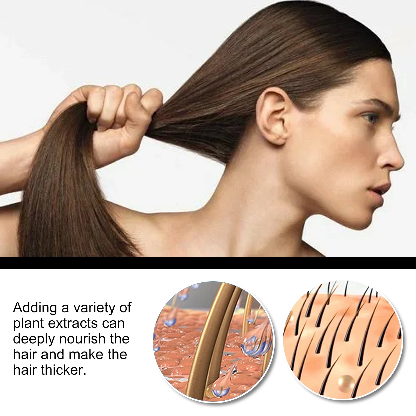 Jaysuing Natural Batana Oil Hair Spray Anti Hair Loss Hair Care Promotes Hair Growth Suitable for Men and Women Hair Conditioner Zpaxo