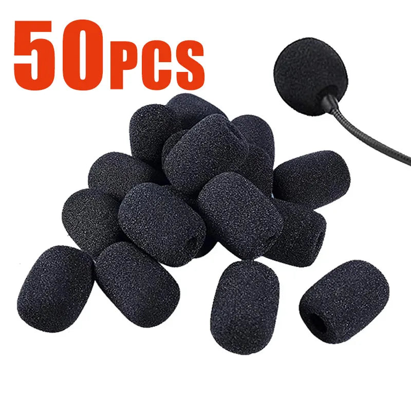 Microphone Foam Windscreen Covers – 5–50 Pack Sponge Mic Caps