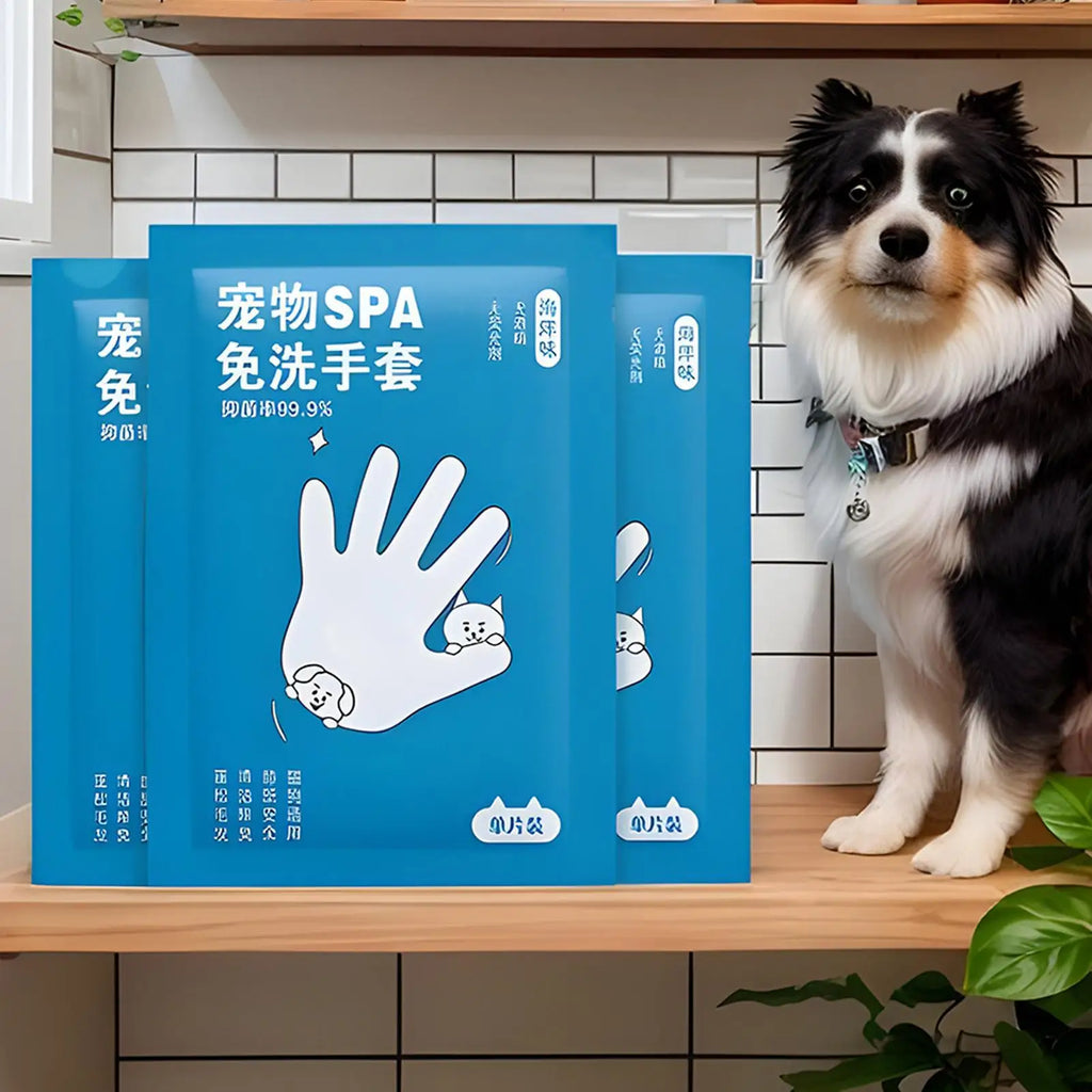 Pet Cleaning Wipes Glove Deodorizing Cleaner Daily Care Puppy Kitten