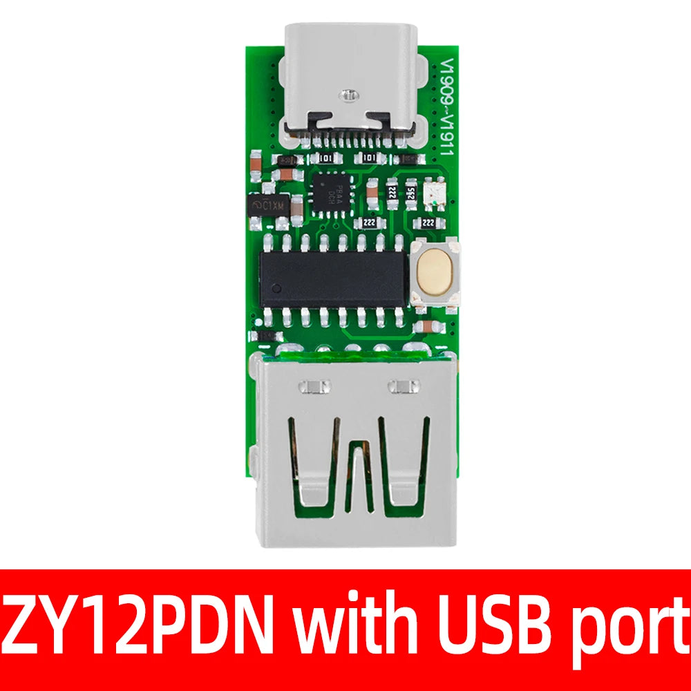 Type-c PD3 0 QC3 3A Charging Trigger Module 3 7V 4 2V Auto Protocol Zpaxo USB port WTIH USB