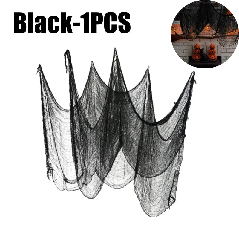 Creepy Halloween Gauze Decorative Fabric Haunted Porch Outdoor Spooky