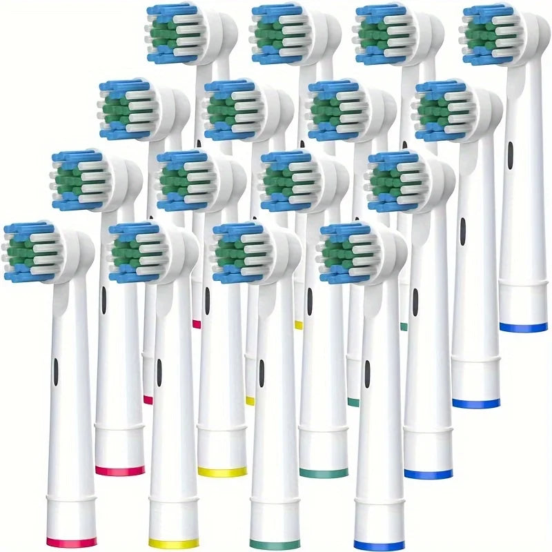 Wholesale 4/16/20/80pcs Set/lot Electric Toothbrush Head For Oral B Sensitive Replacement Brush Heads D25 D30 D32 D18 4739 3709 Zpaxo SB17A 16PCS