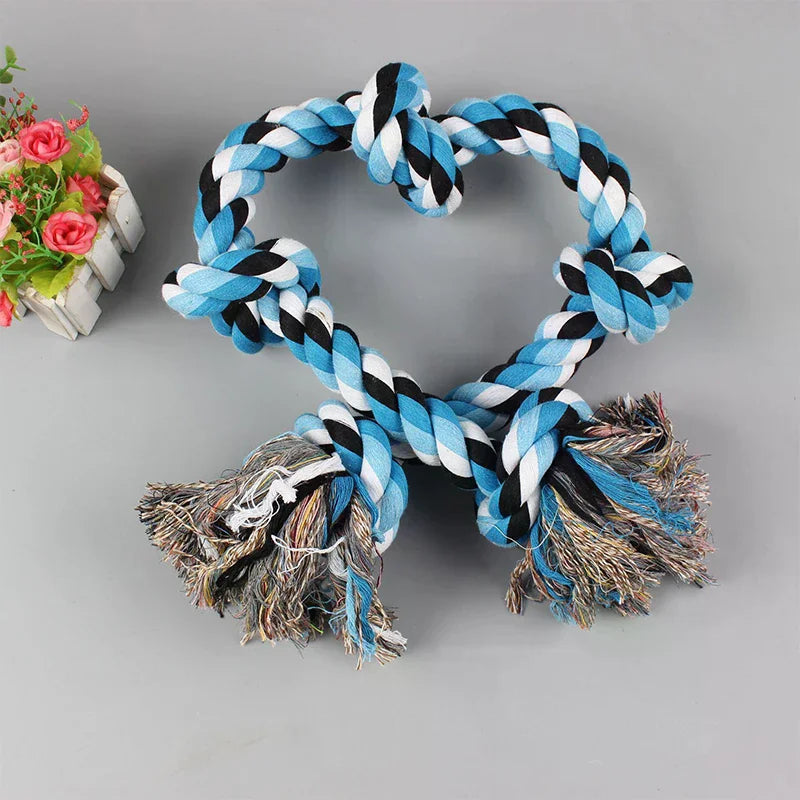 Heavy-duty Dog Rope Toy Teeth Cleaning Chewing Extra Long Durable Zpaxo