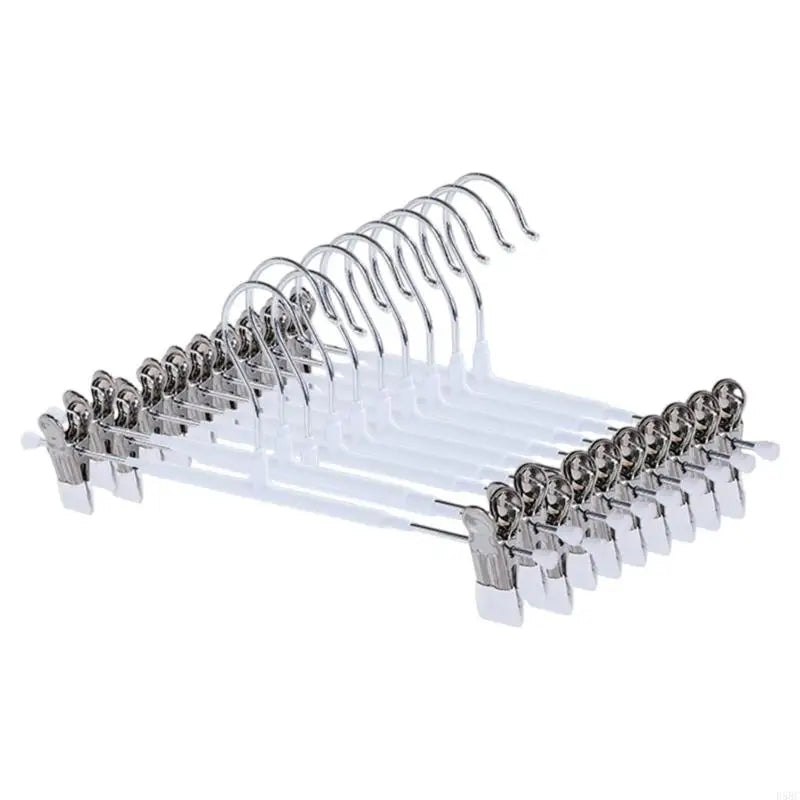 Multifunctional No Scratch Slip Resistant Trouser Hangers Adjustable Clothing Rack Organizers For Drying Skirts Towels Zpaxo