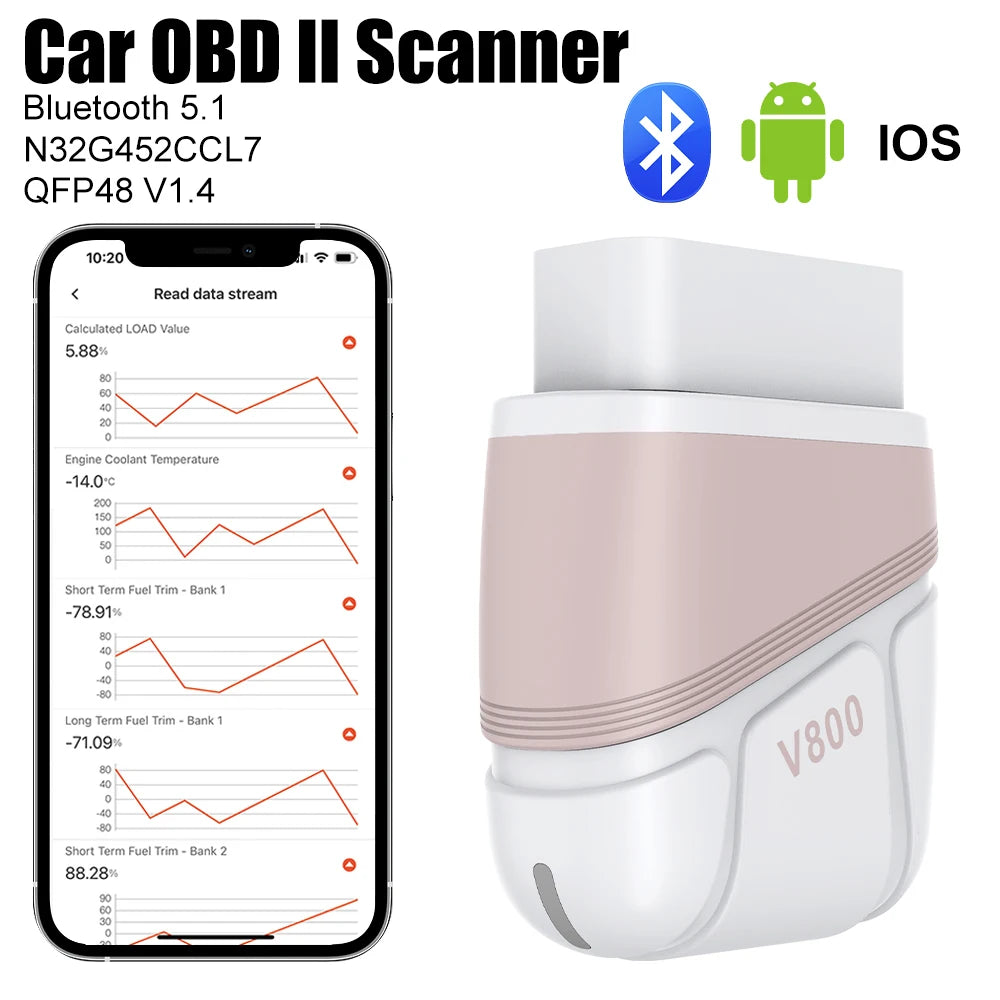 OBD2 Scanner Wireless Fault Code Clear Car Reader OBD II Diagnostic