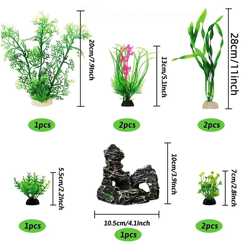 Fish Tank Artificial Plant Landscape Tanks Decorations Aquariums
