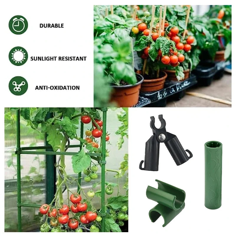 Plant Support Universal Plastic Clips Fixed Connector Pillars