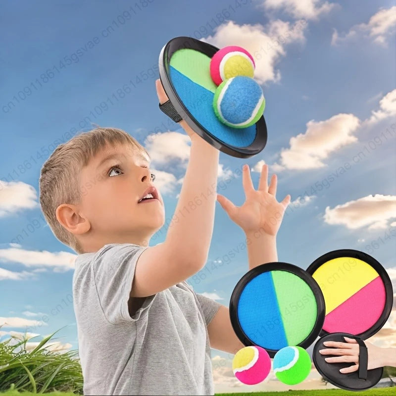 Kids Sticky Ball Catch Game Set – Outdoor Throw & Catch Toy Outdoor Catch Game Zpaxo
