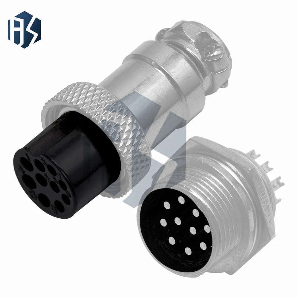 Metal GX16 16mm Aviation Wire Plug – 2-10 Pin Male Female Panel Mount Connector Zpaxo