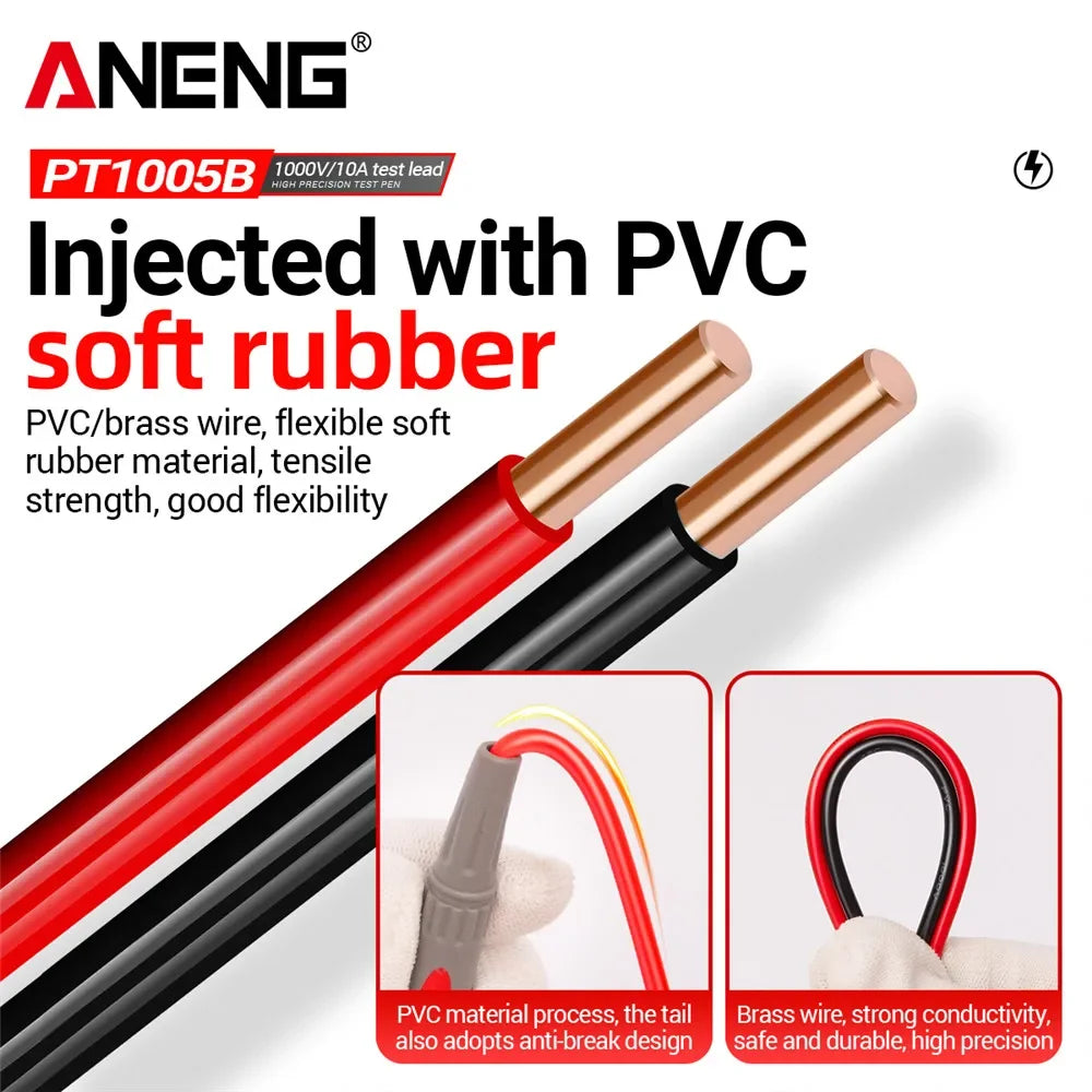 ANENG PT1005B Digital Multimeter Probe Tip Multi Meter Tester Lead