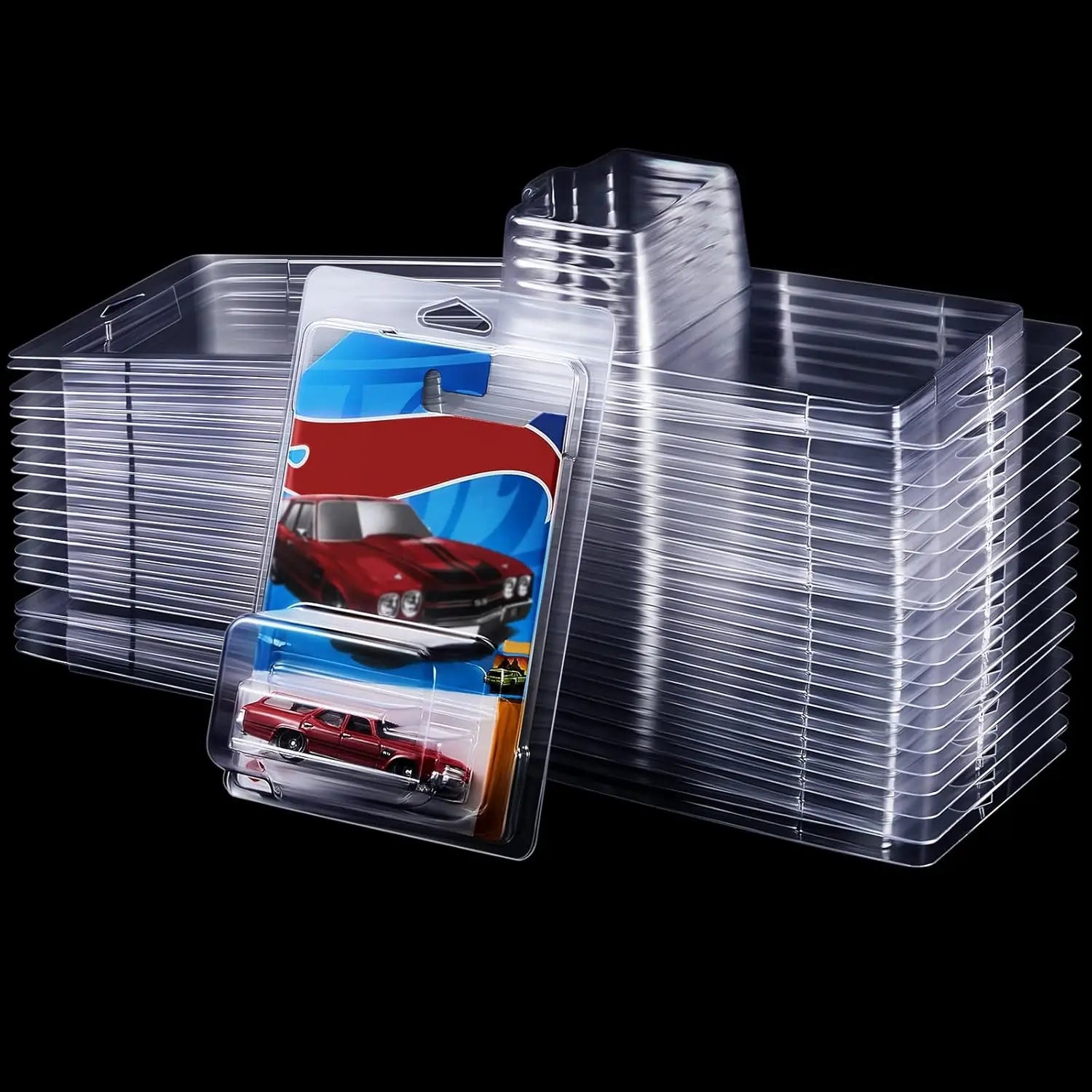 1:64 Die-Cast Car Display Case – Clear Clamshell Protector 6/12/24 PCS
