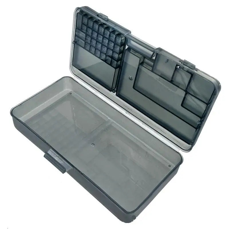 Double Layer Electronic Component Storage Box | Multi-Grid Organizer