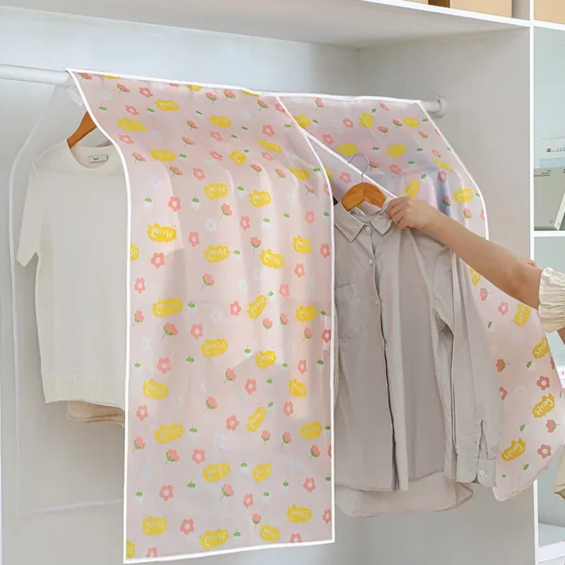 Translucent Dust-Proof Clothing Cover | Wardrobe Hanging Bag Garment Dust Cover Zpaxo
