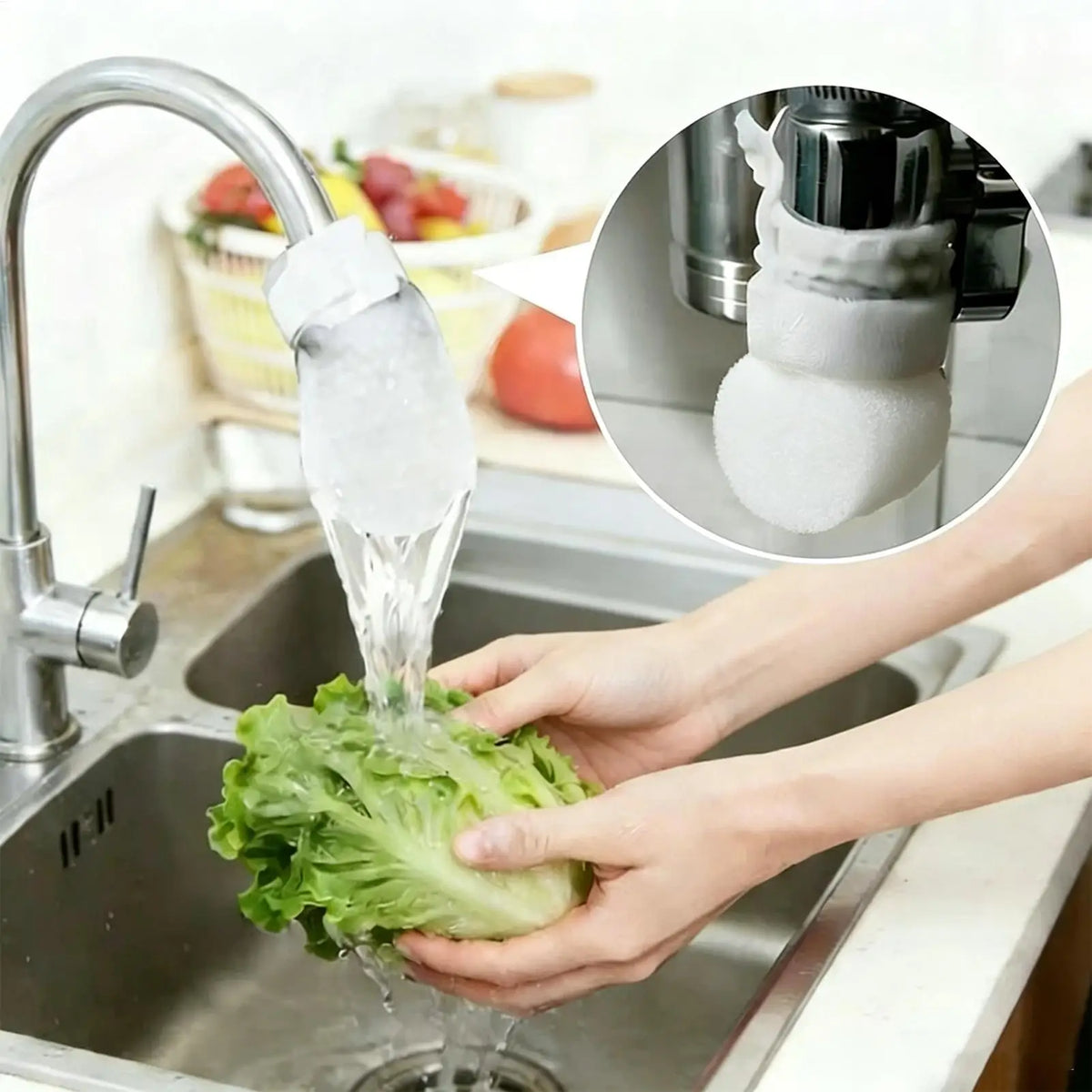 Faucet Water Filter Bag 30 Strap Splash-proof Bags Bathroom Sink Zpaxo