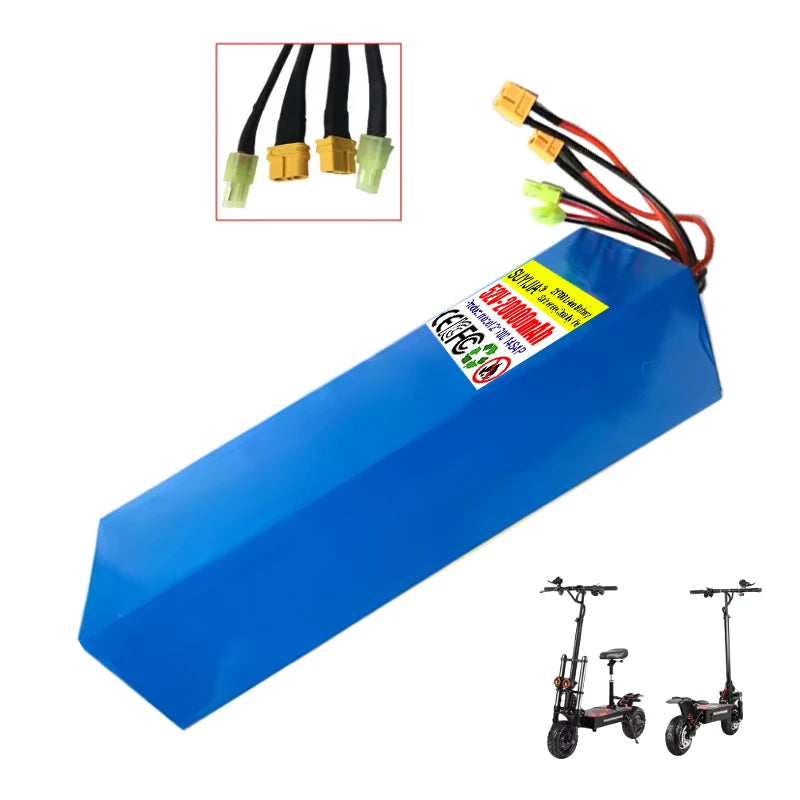 14S4P 52V 20Ah 21700 Lithium-ion Battery Pack High-capacity Dual Port Fast Charging Suitable for Dual Drive Electric Scooters Zpaxo