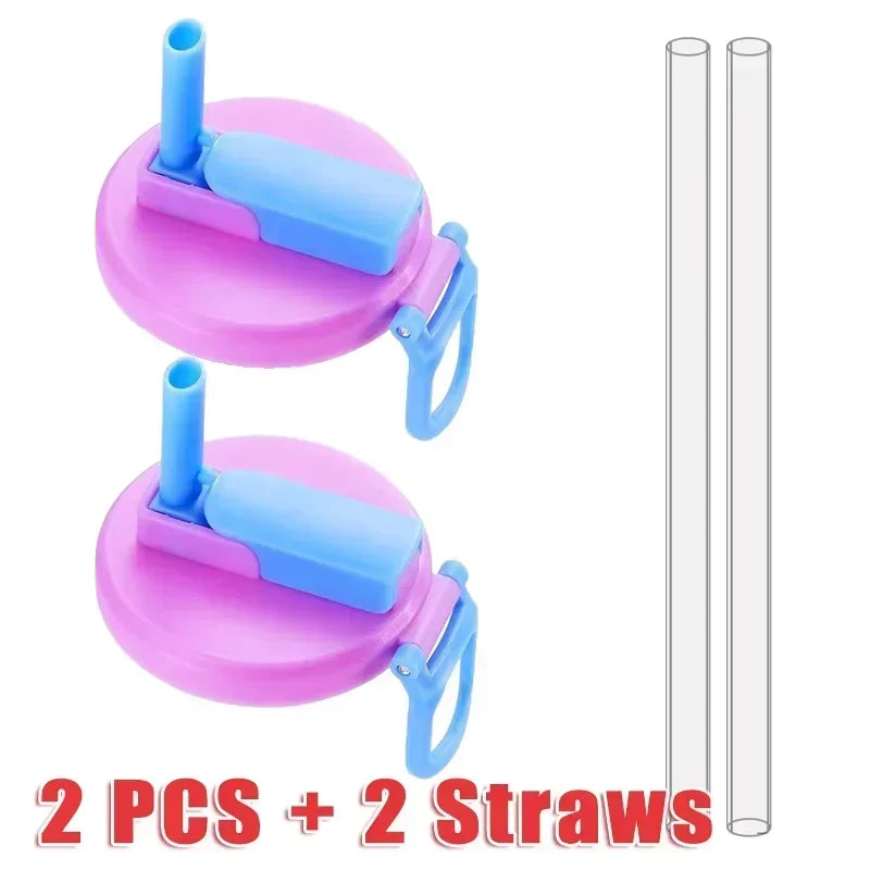 1/2/4PCS Creative Soda Can Cover Sealed Silicone Straw Beverage Can Cover Cup Suitable For Canned Beverage Reusable Tank Cover Zpaxo 2PCS F With straw