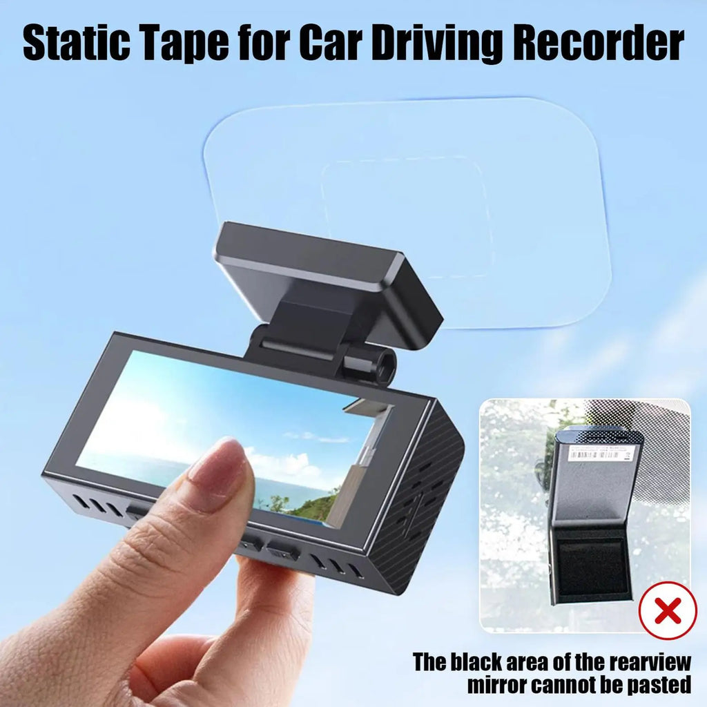 Sticker Shield For Windshields 6pcs Dash Cam Adhesive Electrostatic Stickers For Dash Cam Transparent Windshield Film Screen Zpaxo