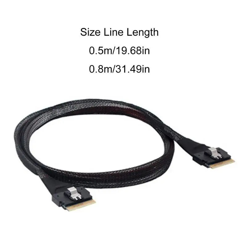 652F SFF-8654 Slimline 8i 74Pin Male SAS4 0 Extender Cable Zpaxo
