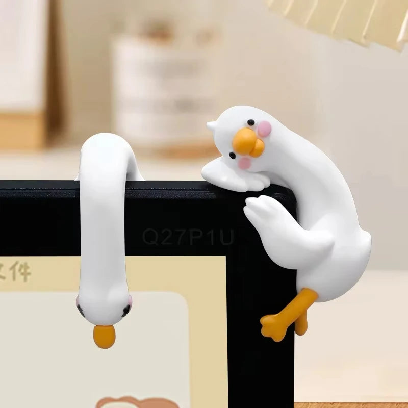 Resin Cartoon Duck Ornament Perfect Desks Car Dashboards TV Screens