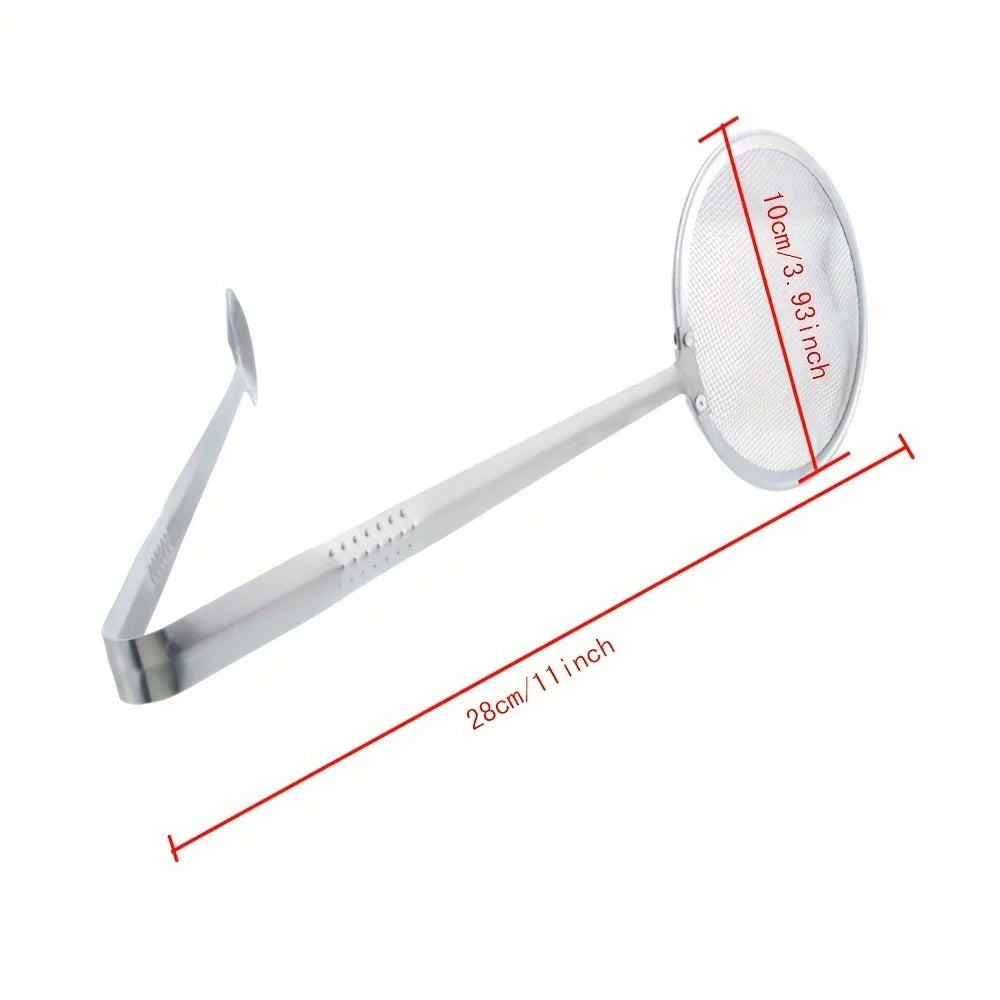 Durable Stainless Steel Kitchen Colander Frying Spoon Perfect