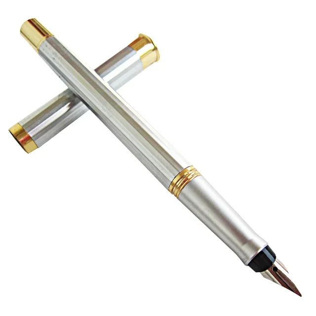 Old Vintage Rare Yong Sheng 820 Fountain Pen, FINE NIB Wth Metal Rods, Office, Daily Stationery Collection, New Zpaxo 820 Light Grey