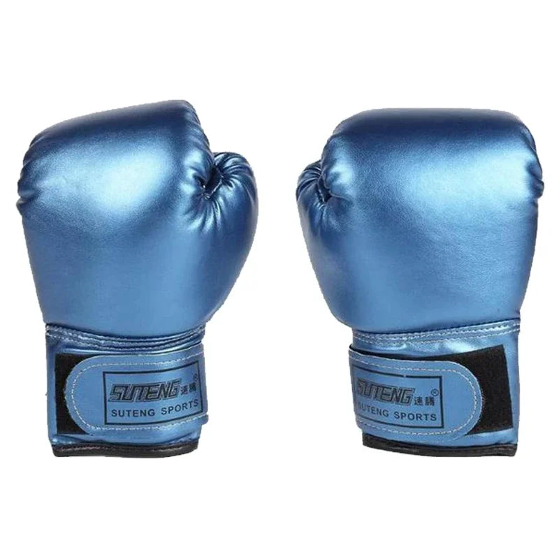 Children's Boxing Hand Gloves Children's and Youth Boxing Bags Taekwondo Muay Thai Mitt MMA Training Spare Sports Gloves Zpaxo Blue