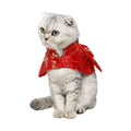 Chinese Cat Year Clothes Cloak Fu Necktie Dress Tang Suit Red Zpaxo red S