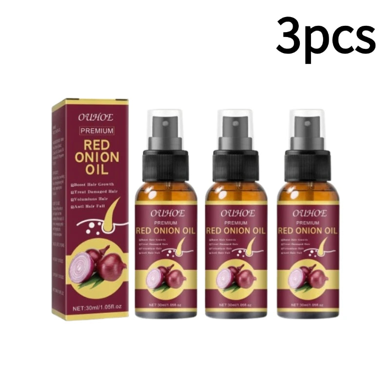 1/2/3pcs Red Onion Hair Care Essential Oil Hair Care Spray Nourish Hair Roots Improve Hair Texture Hair Care Zpaxo 3pcs