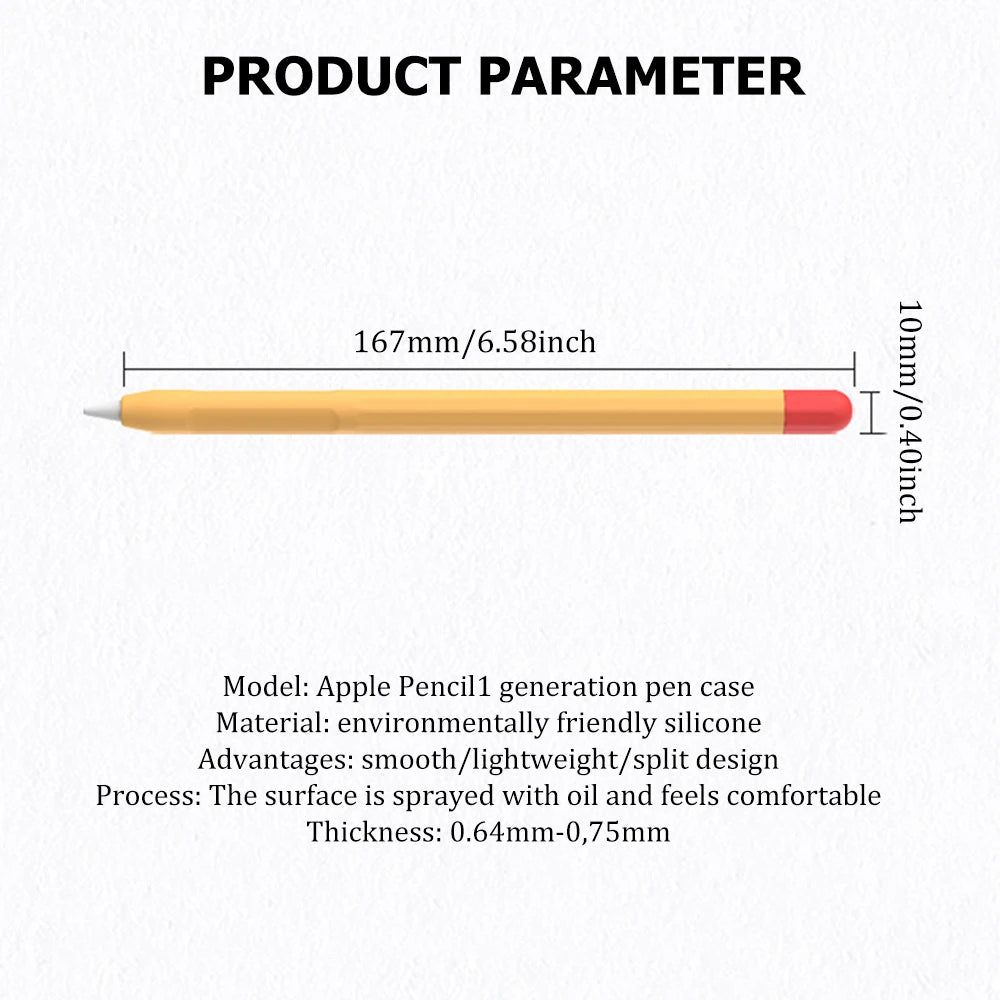 For Apple Pencil 1st 2nd Generation Tablet Stylus Protective Case Silicone Pencil Cover Shockproof Protective Sleeve Accessories Zpaxo