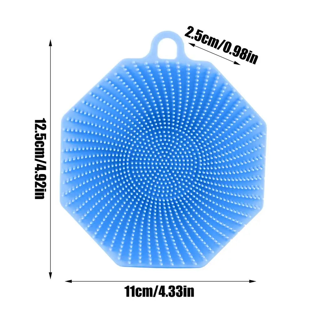 Silicone Loofah Soft Bristle Body Brush Skin Exfoliator Scalp Zpaxo Blue China Mainland