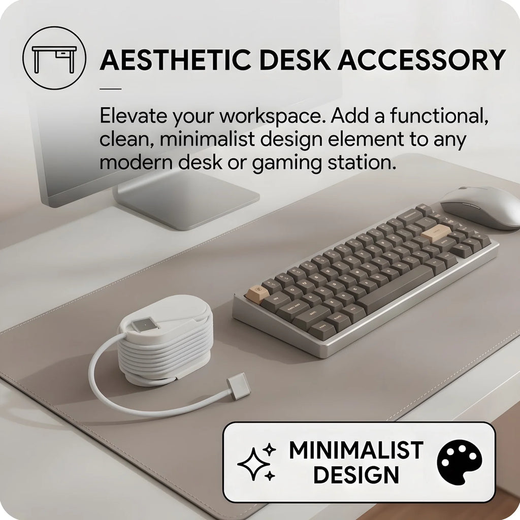 3D Printed Cable Organizer Macbook Air Magsafe 3 Cord Winder Portable