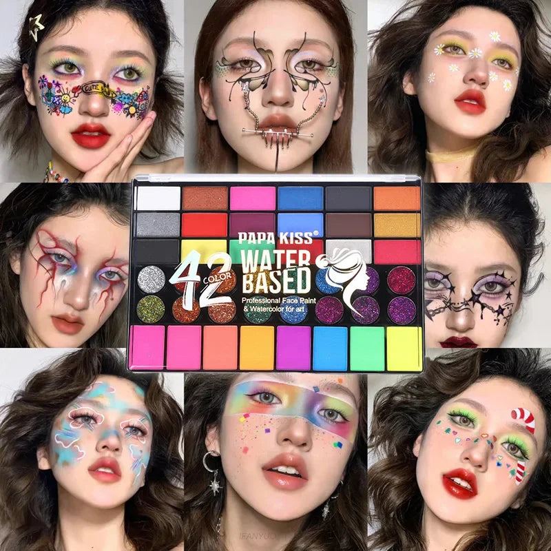 20 Colors Face Body Oil Painting Paint Pigment Non Toxic Safe Kids Zpaxo