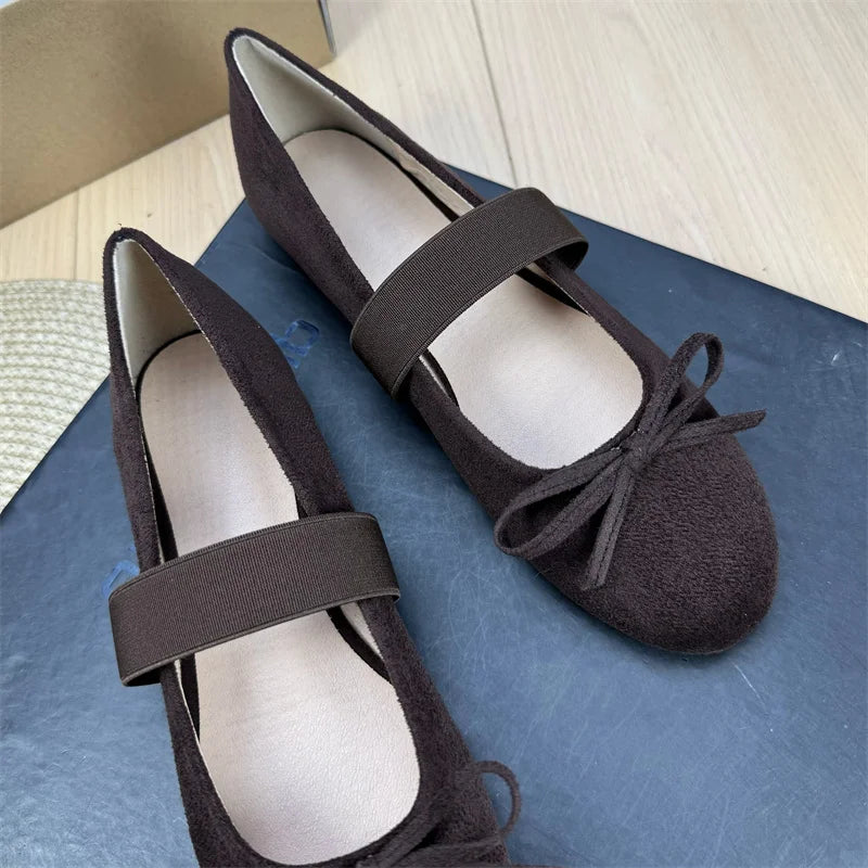 Retro Shallow Flat Shoes for Women 2025 New Spring Autumn Flat Ballet Skirt Mary Jane Shoes Loafers Women zapatillas mujer Zpaxo