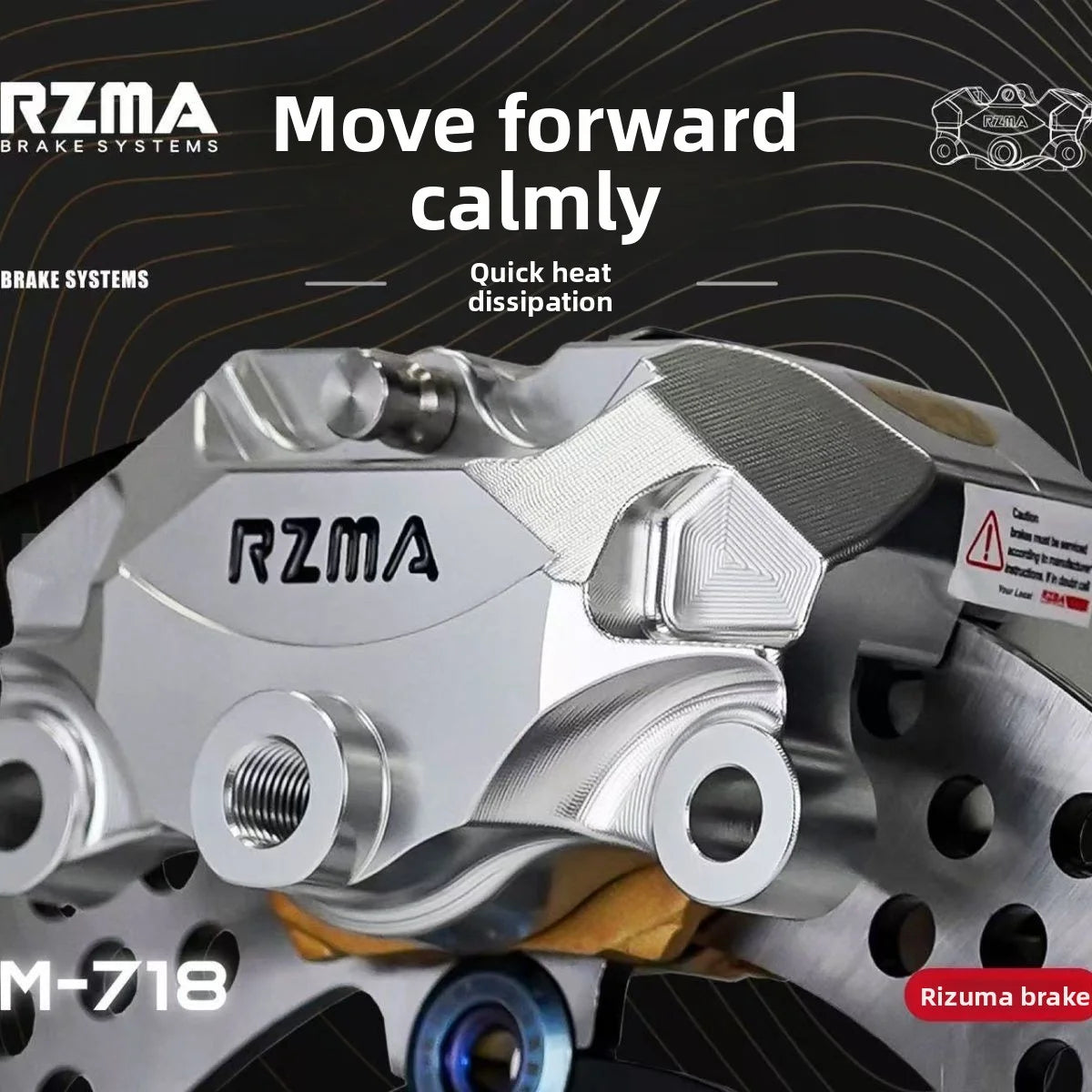 RZMA M718 Dual Piston Disc Brake Caliper – Electric Motorcycle