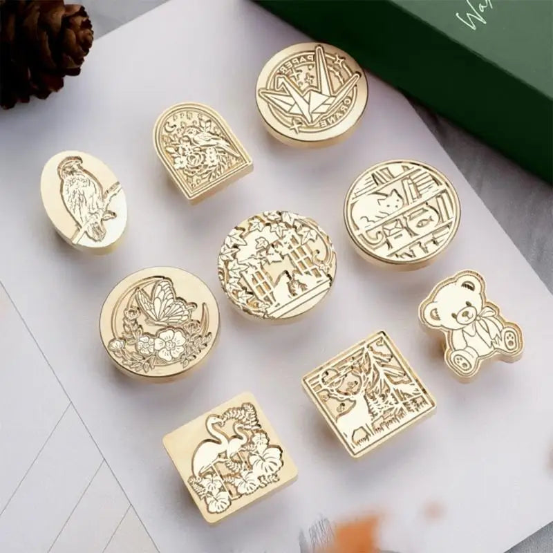 Cats Wax Seal Stamp Card Decorations Animal Series Sealing Waxed