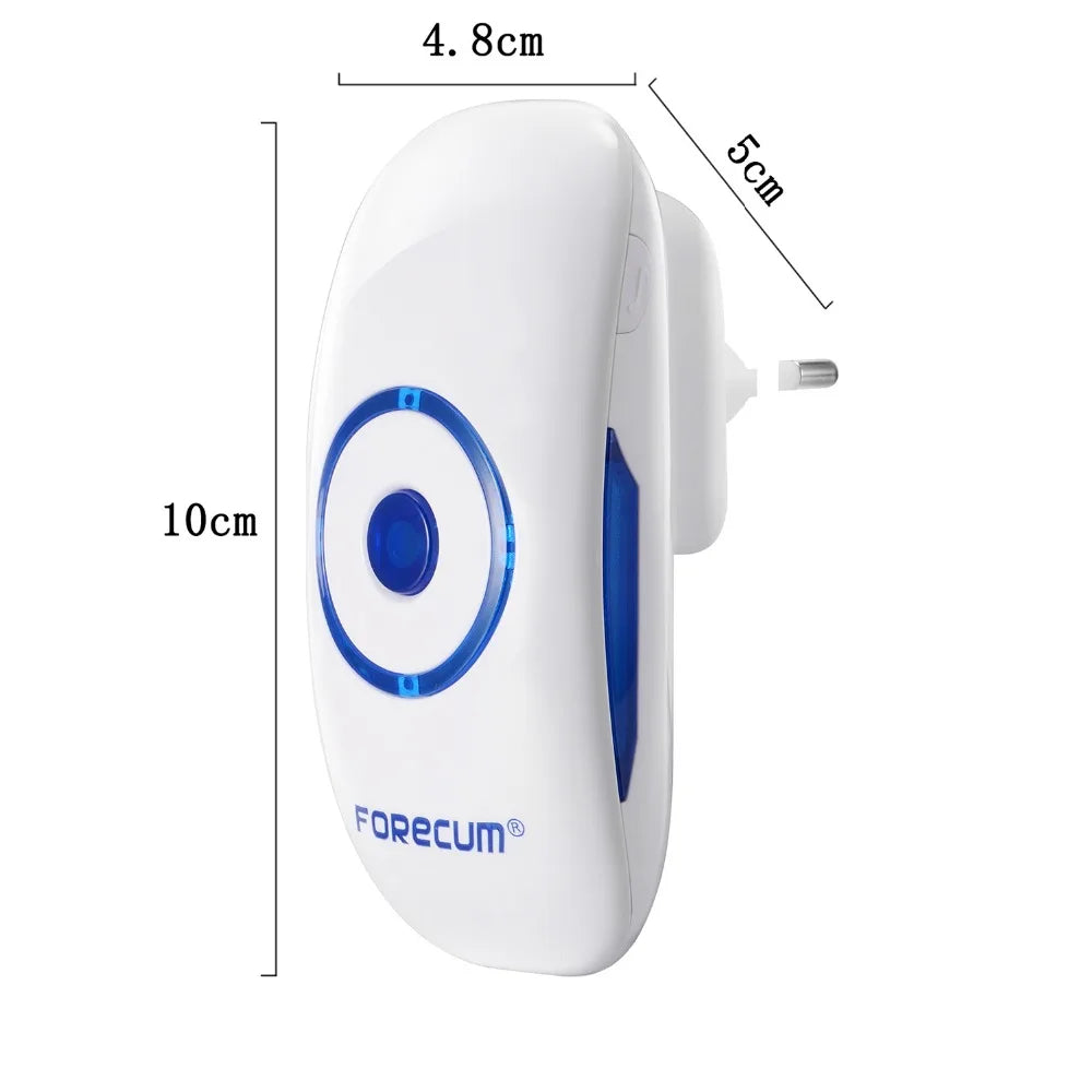 300M 110DB 36 Chime Wireless Doorbell Waterproof Remote EU US Plug Smart Door Bell Battery 1 Button 1 / 2 Receiver Zpaxo