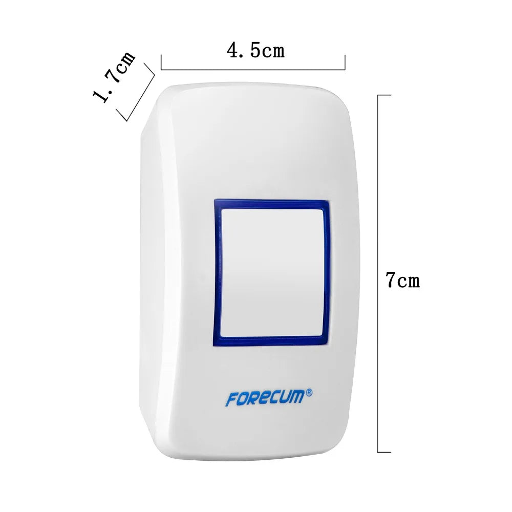300M 110DB 36 Chime Wireless Doorbell Waterproof Remote EU US Plug Smart Door Bell Battery 1 Button 1 / 2 Receiver Zpaxo