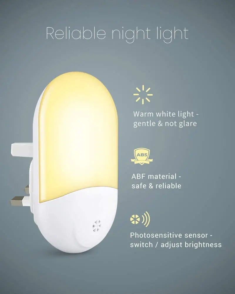 Children Bedroom Lamp LED Night Light EU US UK Plug-in Smart Sensor Zpaxo