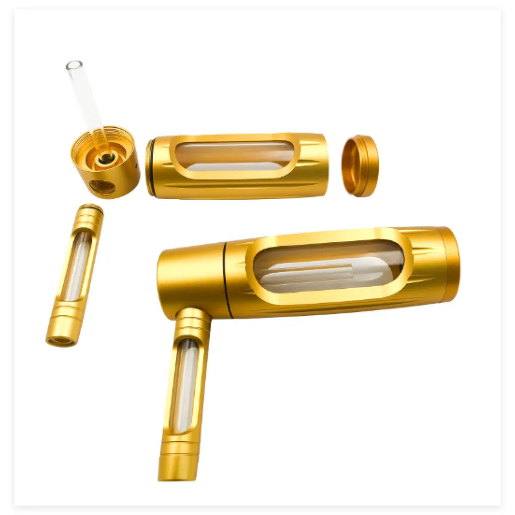 150mm Portable Aluminum Alloy Glass Pipe Zpaxo