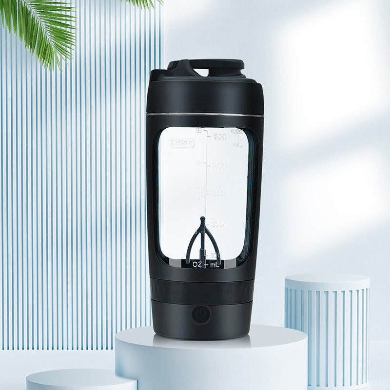 Electric Self-Stirring Coffee Shake Cup Zpaxo Black 630ml